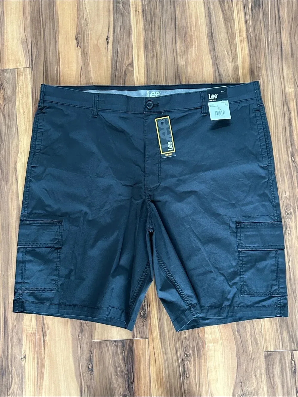 NEW Lee Men's Black Cargo Shorts